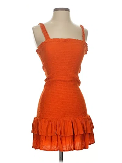 Pre-owned Guess Casual Dress In Orange
