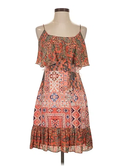 Pre-owned Guess Casual Dress In Orange