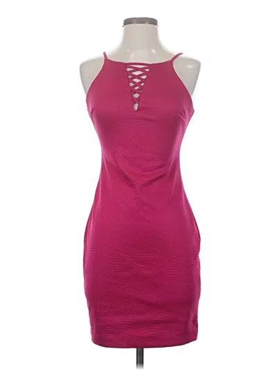 Pre-owned Guess Casual Dress In Pink