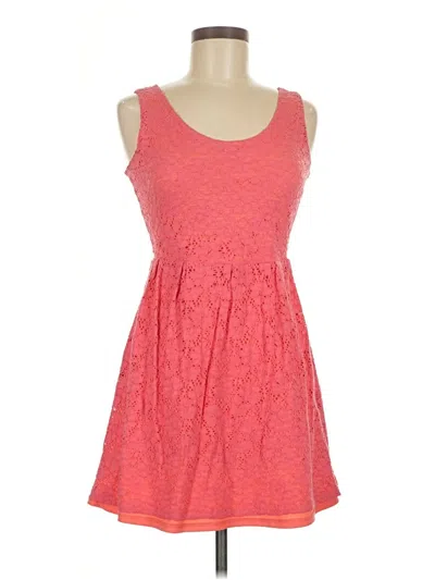 Pre-owned Guess Casual Dress In Pink