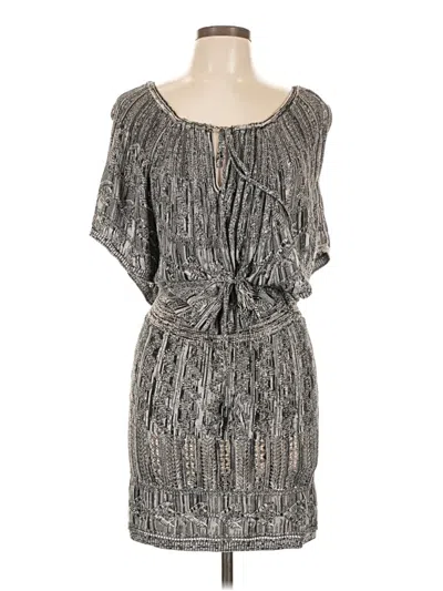 Pre-owned Guess Casual Dress In Silver