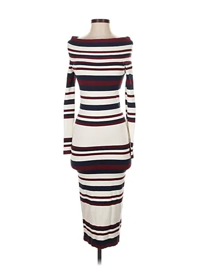 Pre-owned Guess Casual Dress In White