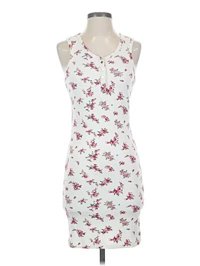 Pre-owned Guess Casual Dress In White