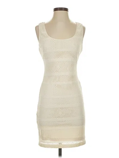 Pre-owned Guess Casual Dress In White
