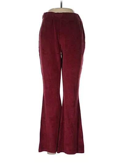 Pre-owned Guess Casual Pants In Burgundy