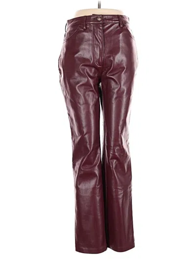 Pre-owned Guess Casual Pants In Burgundy
