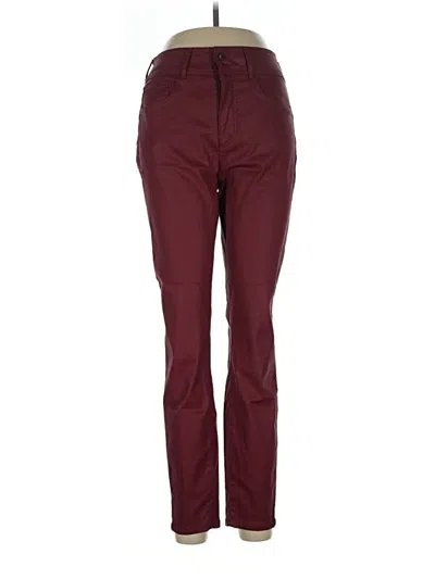 Pre-owned Guess Casual Pants In Burgundy