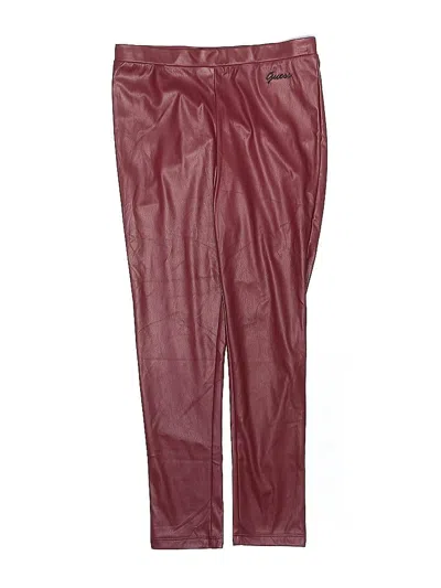 Pre-owned Guess Kids' Casual Pants In Burgundy