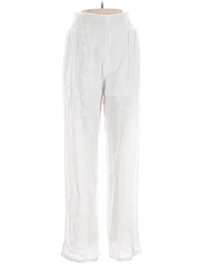 Pre-owned Guess Casual Pants In Ivory