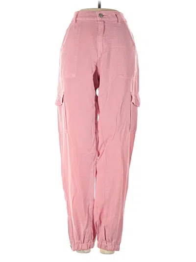 Pre-owned Guess Casual Pants In Pink