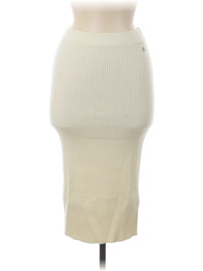 Pre-owned Guess Casual Skirt In White