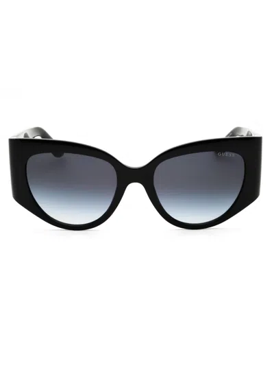 Guess Cat Eye Women's Sunglasses - Gu00202 Style In Black
