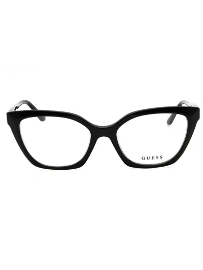 Guess Cat-eye Eyeglasses For Women - Stylish Design In Black