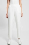 Guess Women's Cecelia Scuba Rhinestone-logo Jogger Pants In Ocean Salt