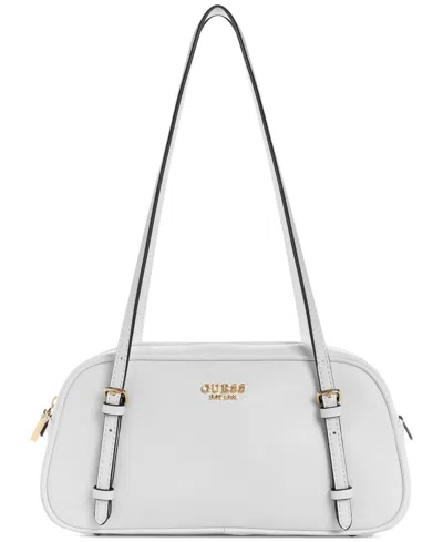Guess Cerelia Medium Shoulder Satchel In White