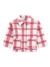 Guess Check-pattern Jacket In Pink