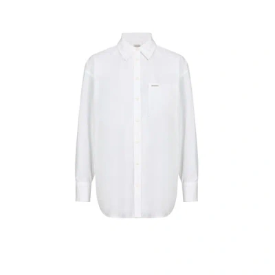 Guess Cotton Shirt In White