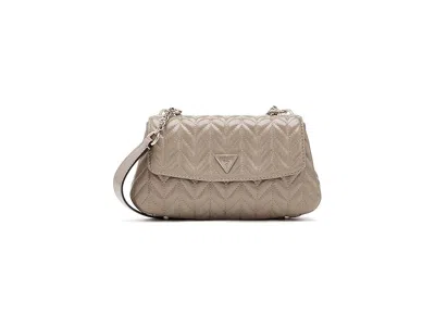 Guess Cheryl Convertible Crossbody Flap Cross Body Handbags Dark Taupe: One Size In Brown