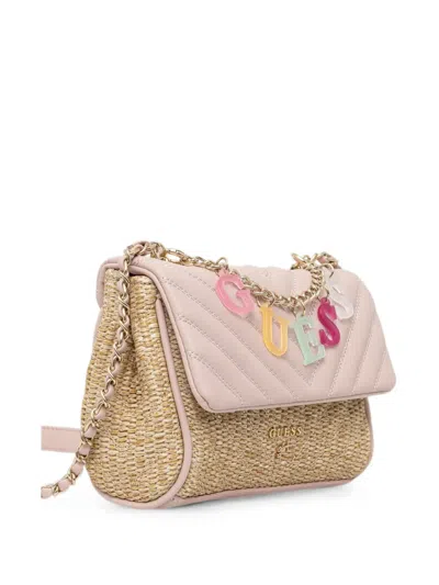 Guess Kids' Chevron-quilted Shoulder Bag In Brown