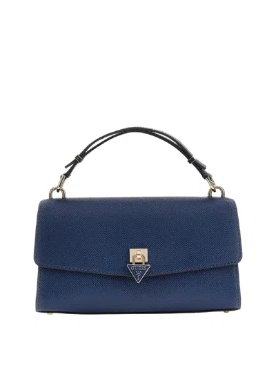 Guess Chic Mini Handbag - 22 X 15 X 18 Cm In Blue