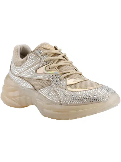 Guess Circa Womens Lifestyle Performance Athletic And Training Shoes In Gold