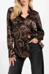 Guess Women's Clarisse Oversized Printed Shirt In Brown