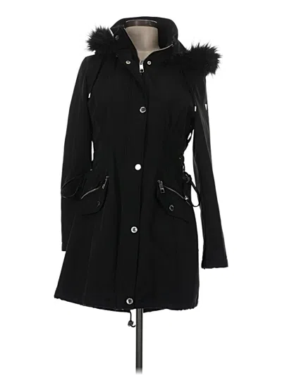 Pre-owned Guess Coat In Black