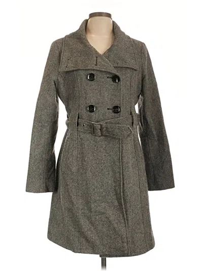 Pre-owned Guess Coat In Gray