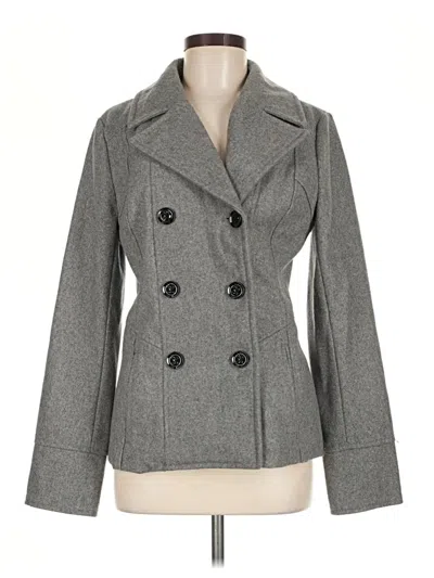 Pre-owned Guess Coat In Gray