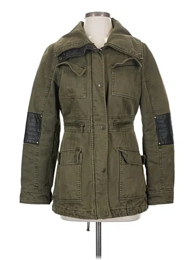 Pre-owned Guess Coat In Green