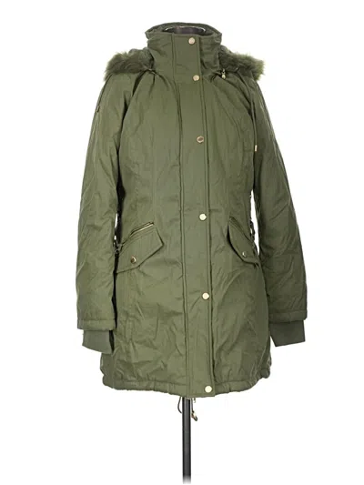 Pre-owned Guess Coat In Green
