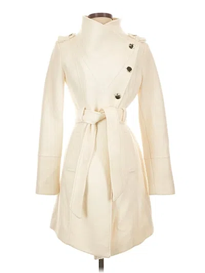 Pre-owned Guess Coat In Ivory