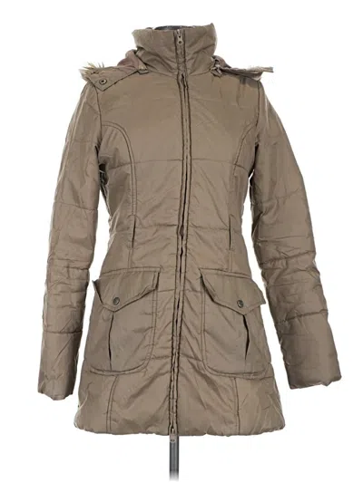 Pre-owned Guess Coat In Tan