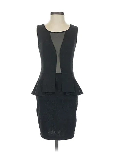 Pre-owned Guess Cocktail Dress In Black