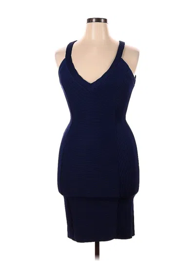Pre-owned Guess Cocktail Dress In Blue