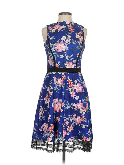 Pre-owned Guess Cocktail Dress In Blue