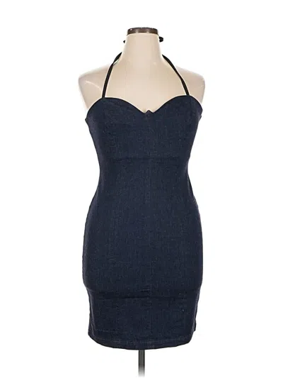 Pre-owned Guess Cocktail Dress In Blue