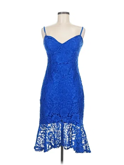 Pre-owned Guess Cocktail Dress In Blue