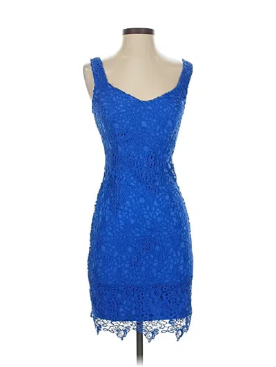 Pre-owned Guess Cocktail Dress In Blue