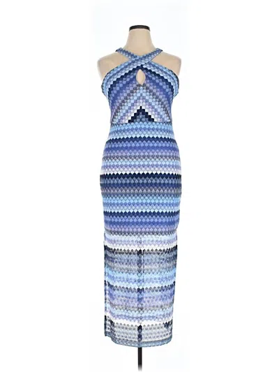 Pre-owned Guess Cocktail Dress In Blue