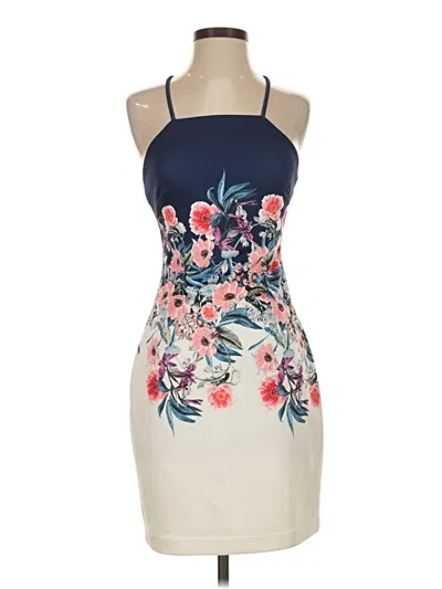 Pre-owned Guess Cocktail Dress In Blue