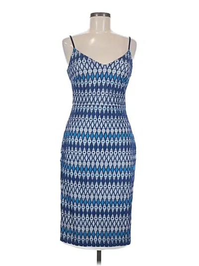 Pre-owned Guess Cocktail Dress In Blue