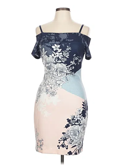 Pre-owned Guess Cocktail Dress In Blue