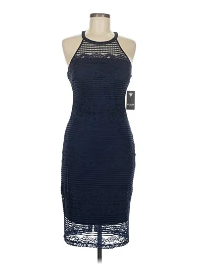 Pre-owned Guess Cocktail Dress In Blue