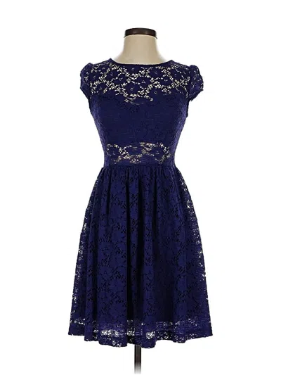 Pre-owned Guess Cocktail Dress In Blue