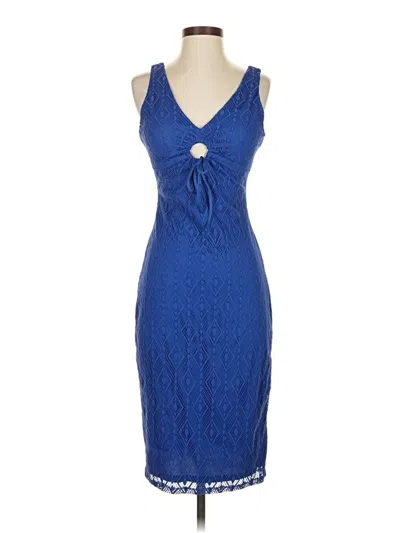Pre-owned Guess Cocktail Dress In Blue