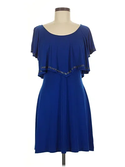 Pre-owned Guess Cocktail Dress In Blue