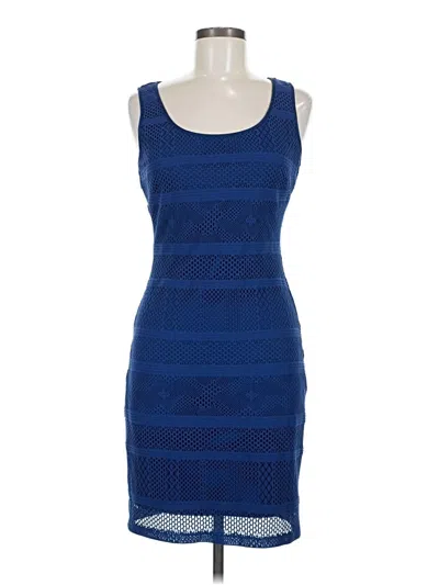 Pre-owned Guess Cocktail Dress In Blue