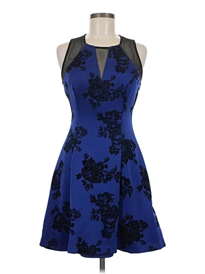 Pre-owned Guess Cocktail Dress In Blue