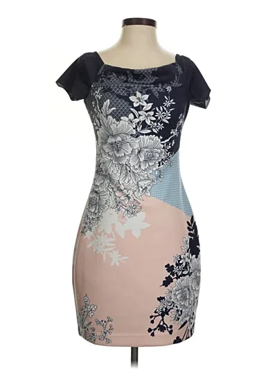 Pre-owned Guess Cocktail Dress In Blue